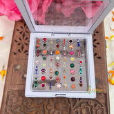 Vriksham Multicolour Bridal Sticker Kumkum in 3D Display Bindis Case-BB3620