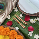 Vriksham Gold Look Traditional Kemp Maatil- Red-Pearl-G19671