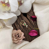 Vriksham Festive Indian Pink & Green Stones With Pearl Drop Septum Ring-G20436