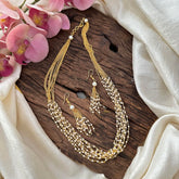 Elegant 8 Layered White Pearl Malai-G12196