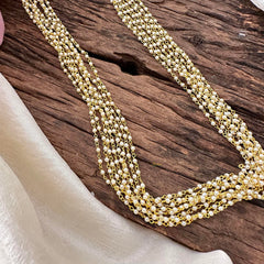 Layered White Pearl Malai -G12204