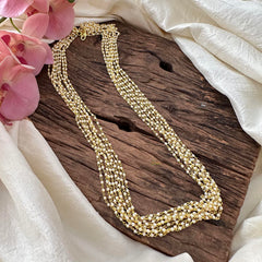 Layered White Pearl Malai -G12204