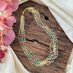 White and Pastel Color Layered Malai-G12200