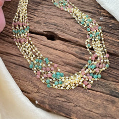 White and Pastel Color Layered Malai-G12200