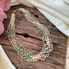 White and Pastel Color Layered Malai-G12200