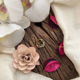 Vriksham Royal Pear With Star Shape Gold-Toned With Red Green Septum Ring-G20453