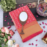 Vriksham Red Katan Tanchoi Soft Silk Saree-VS4485