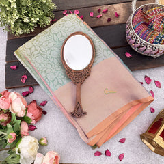 Vriksham Pista Tanchoi Tissue Silk Saree-VS4488