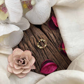 Vriksham Designer 7 Floral Gold-Toned With Red & White Kundan Septum Ring-G20445