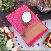 Vriksham Rani Pink Katan Tanchoi Soft Silk Saree-VS4484