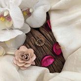 Vriksham Designer 7 Floral Gold-Toned With Red Kundan Septum Ring-G20444