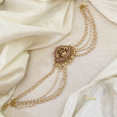 Lakshmi Bun Billai with Maatil -Bridal Jada Billai -Pearl Maatil -G10913