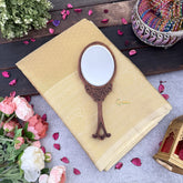 Vriksham Golden Printed Katan Tanchoi Silk Saree-VS4482