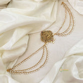 Lakshmi Bun Billai with Maatil -Bridal Jada Billai -Pearl Maatil -G10911