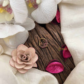 Vriksham Antique Pear Gold-Toned With Red Kundan Center Floral Septum Ring-G20443