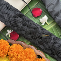 Vriksham Traditional Kemp Simple Jadai Saram With Gold Style Kunjalam-Red Green-Pearl-G19704