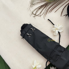 Vriksham Traditional Kemp Simple Jadai Saram With Gold Style Kunjalam-Red Green-Pearl-G19704