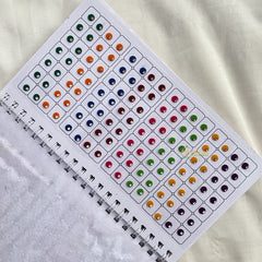 Vriksham Shaded Stone Round Bindi Book-(Shade 2 Paravati)-BB168