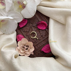 Vriksham Royal Three Dot Stone-Studded Nath Press Naths/Nose Pin-G19752