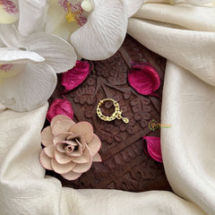 Vriksham Dazzle Nathni – Stone-Embellished Ethnic Nose Ring Press Naths/Nose Pin-Gold-G19760