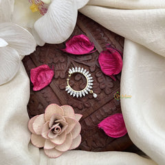 Vriksham Royal Sunburst Nath Nath Press Naths/Nose Pin-Gold-G19757