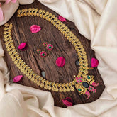 Vriksham Traditional Lakshmi Coin & Peacock Temple Long Neckpiece-J4204
