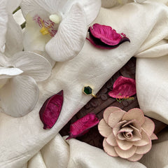 Vriksham Designer Hexagon Jadau Kundan Nath-Green-J3403