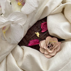 Vriksham Hexagon Jadau Kundan Nath-Red-J3268