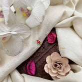 Vriksham Elegant Tear Drop Jadau Kundan Nath-Red-J3401