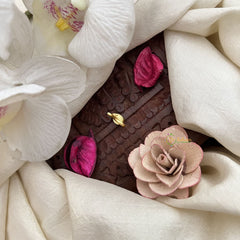 Vriksham Elegant Tear Drop Jadau Kundan Nath-Red-J3401