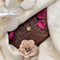 Vriksham Floral Sparkle Red Green & White Stone Studded Press Naths/Nose Pin-G19781