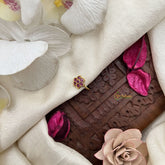 Vriksham Floral Sparkle Red Stone Studded Press Naths/Nose Pin-G19782