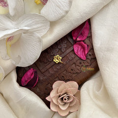 Vriksham Floral Sparkle Red Stone Studded Press Naths/Nose Pin-G19782