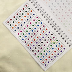 Vriksham Plain Shade Round Bindi Book-BB172