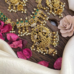 Precious Green Kemp Lakshmi Neckpeice -G2875