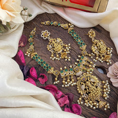 Precious Green Kemp Lakshmi Neckpeice -G2875