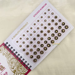 Vriksham Black LCT Fancy Round Sticker Bindi Book-Navya Short-BB162