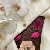 Vriksham Regal Square Nath Red Green & White Gemstone & Pearl Press Naths/Nose Pin-G19771