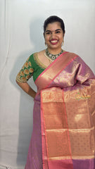 Vriksham Pink Tanchoi Tissue Saree-VS4502