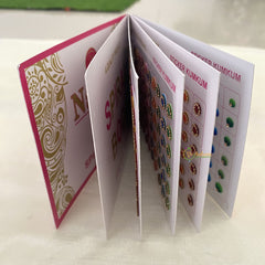 Vriksham Cocktail Shaded Border LCT Stone Sticker Bindi Book-BB158
