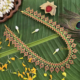 Vriksham Divya Lakshmi Traditional Temple Kemp Long Neckpiece-G20470