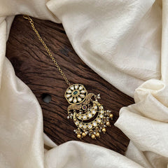 Premium Maang Tikka-Gold Bead-Pearl-G13529