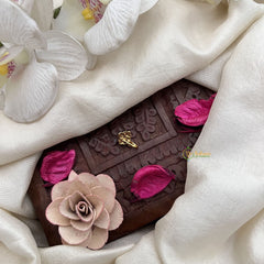 Vriksham Elegant Diamond Look Red White & Green Stone Press Naths/Nose Pin-G19801