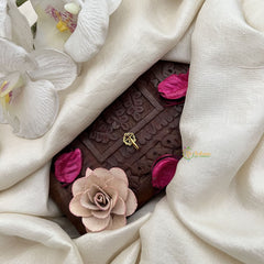 Vriksham Petite Glam Floral Red Stone Press Naths/Nose Pin-G19797