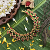 Vriksham Divya Lakshmi Traditional Temple Kemp Choker Neckpiece-G20469