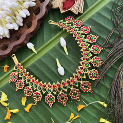 Vriksham Divya Lakshmi Traditional Temple Kemp Choker Neckpiece-G20469