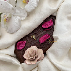 Vriksham Petite Glam Floral Red white & Green Stone Press Naths/Nose Pin-G19795