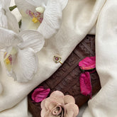 Vriksham Antique Trio Style Nath Red White & Green Stone Press Naths/Nose Pin-G19808