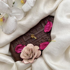 Vriksham Traditional Star Nath Red White & Green Stone Press Naths/Nose Pin-G19804