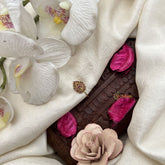 Vriksham Designer Leaf Style Red Stone Press Naths/Nose Pin-G19800